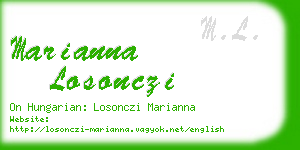 marianna losonczi business card